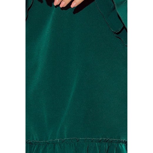 Sukienka Saf trapezowa zielona midi 