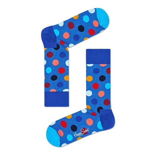 Skarpetki męskie Happy Socks niebieskie z poliamidu 