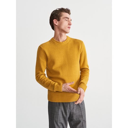 Sweter męski Reserved żółty 