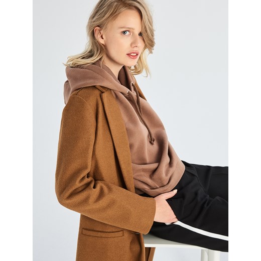 Bluza damska Sinsay krótka bez wzorów casual