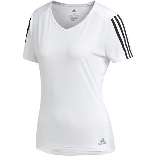 Bluzka sportowa Adidas z tkaniny gładka 