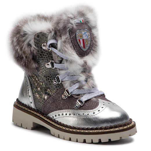 Buty zimowe dziecięce New Italia Shoes w zwierzęcy wzór 