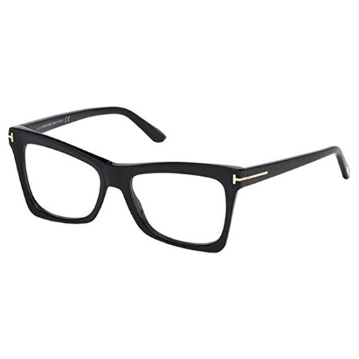 TOM FORD – FT 5457, octan prostokątny damskie okulary, , 52, , czarny mat,