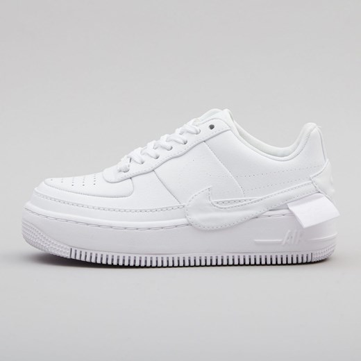 Buty sportowe damskie Nike air force białe płaskie młodzieżowe sznurowane 