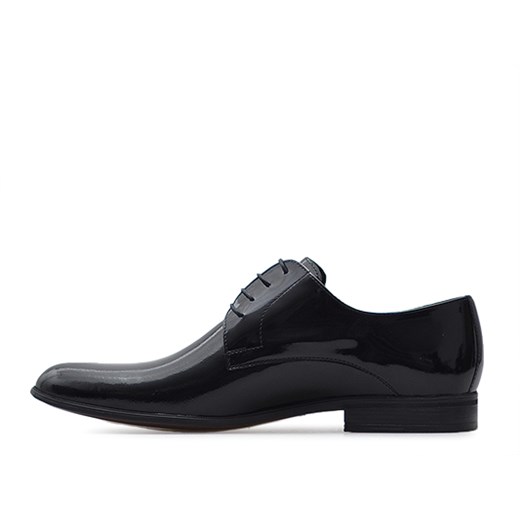 Pantofle Pan 1070 Czarne lakierowane + czarny