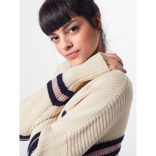 Sweter damski Y.A.S beżowy z tkaniny casual 