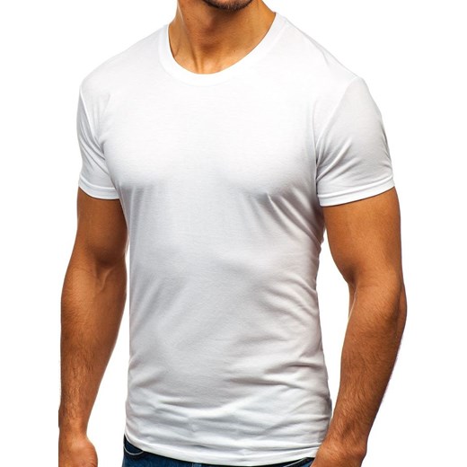 Denley t-shirt męski casual biały 