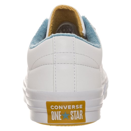 Trampki damskie Converse białe sportowe z niską cholewką bez wzorów wiązane 