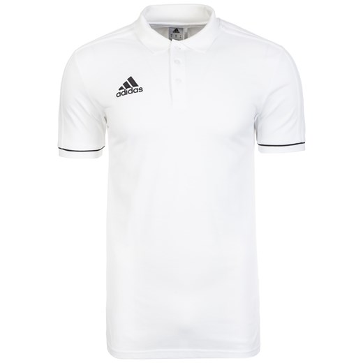 Biała koszulka sportowa Adidas Performance z bawełny 