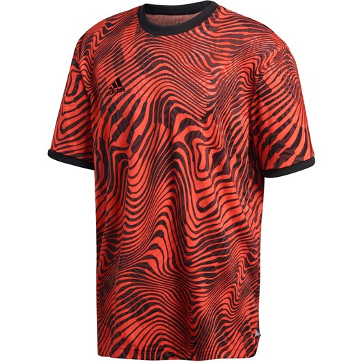 Adidas Performance koszulka sportowa w abstrakcyjne wzory 
