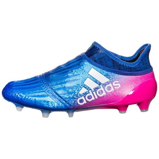 Buty sportowe męskie Adidas Performance niebieskie bez zapięcia z gumy 