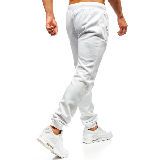 Białe spodnie męskie Denley 