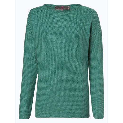 Zielony sweter damski Lieblingsstück bez wzorów casualowy 