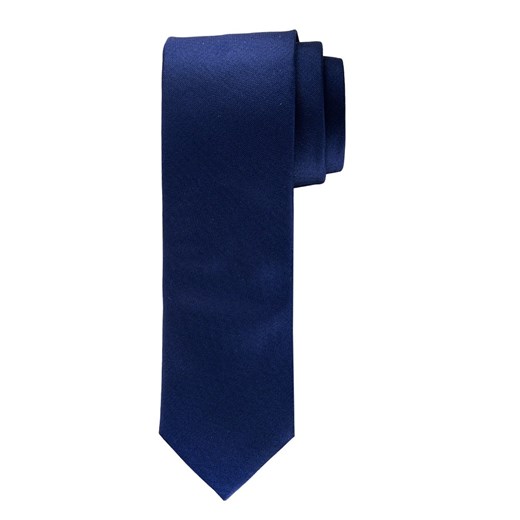 Elegancki granatowy krawat jedwabny