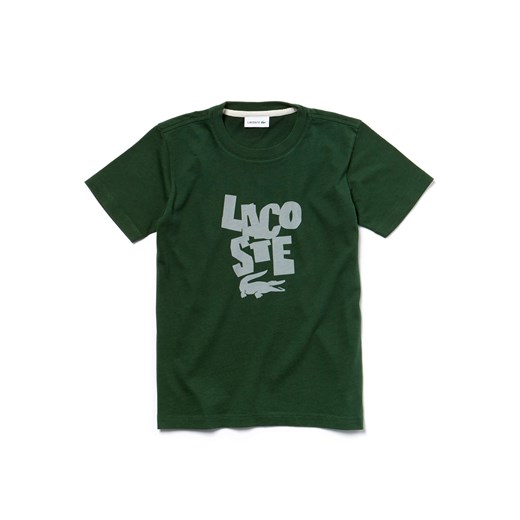 T-shirt chłopięce Lacoste z bawełny 