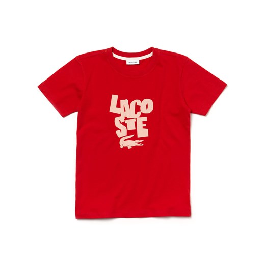 T-shirt chłopięce Lacoste z krótkimi rękawami 