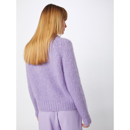 Sweter damski Samsøe & bez wzorów fioletowy 
