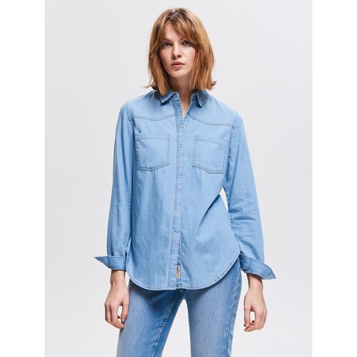 Reserved - Jeansowa koszula - Niebieski Reserved  34 