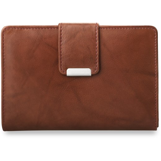 Poręczny damski portfel portmonetka  - rdzawy
