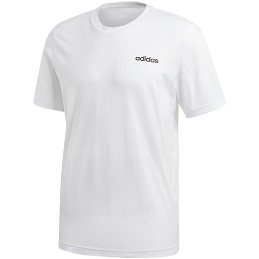Koszulka sportowa biała Adidas bez wzorów 