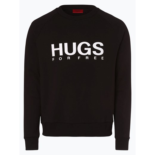 HUGO - Męska bluza nierozpinana – Dakotah, czarny  Hugo XL vangraaf