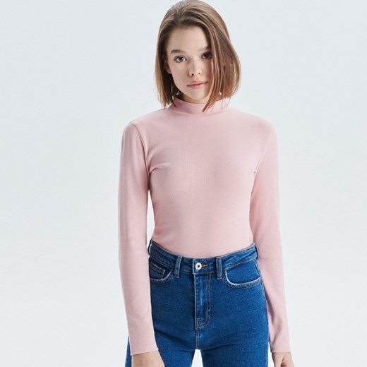 Cropp - Gładki golf - Różowy Cropp XS