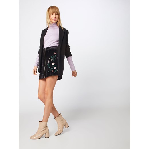 Spódnica 'Velvet mini zipp up skirt with embroidery'  Mint&Berry 38 AboutYou