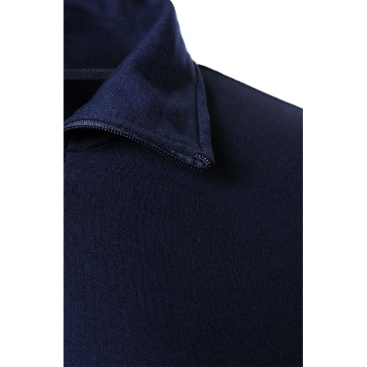 Granatowa  dresowa  bluza ze ściągaczem   48 okazyjna cena Modne Duże Rozmiary 