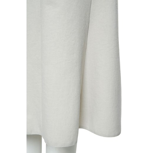 Spódnica bez wzorów biała z poliestru midi 