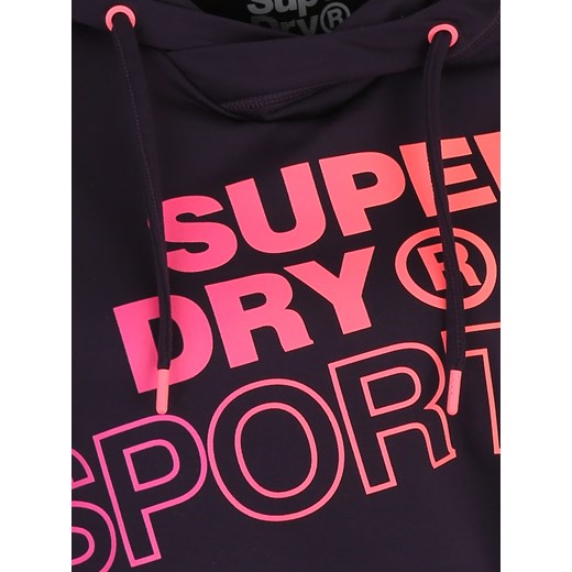 Bluza damska Superdry z dresu z napisami krótka 
