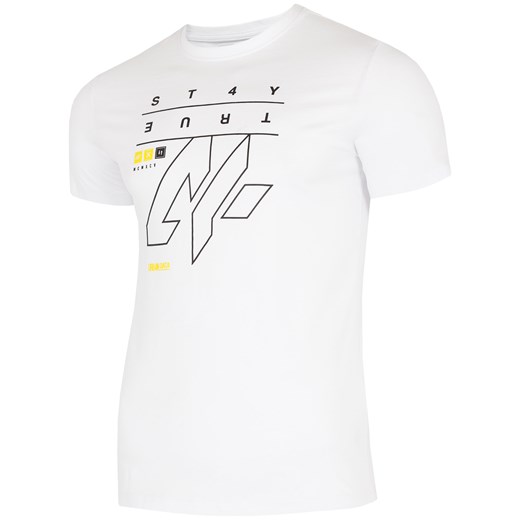 T-shirt męski TSM200 - biały   M 4F