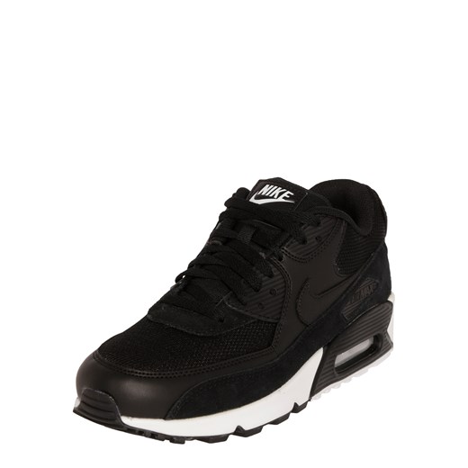 Buty sportowe męskie czarne Nike Sportswear air max 91 ze skóry na wiosnę sznurowane 