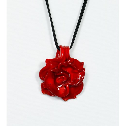 Wisiorek Wenecka Róża - biżuteria szkło Murano