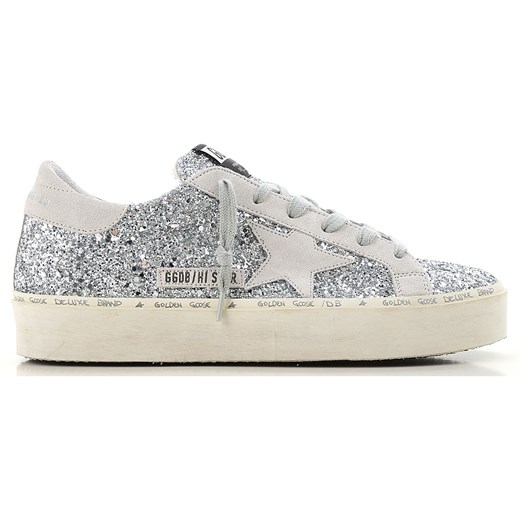 Golden Goose Trampki dla Kobiet, Srebrny, Skóra brokatowa, 2019, 36 37 38 40 Golden Goose 36 RAFFAELLO NETWORK