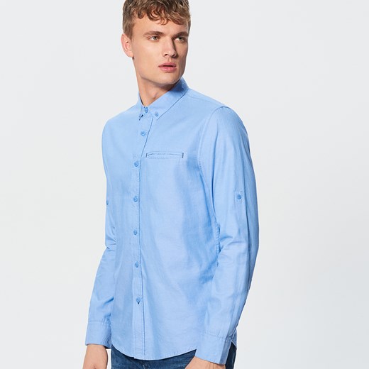 Cropp - Koszula o regularnym kroju - Niebieski Cropp  XL 