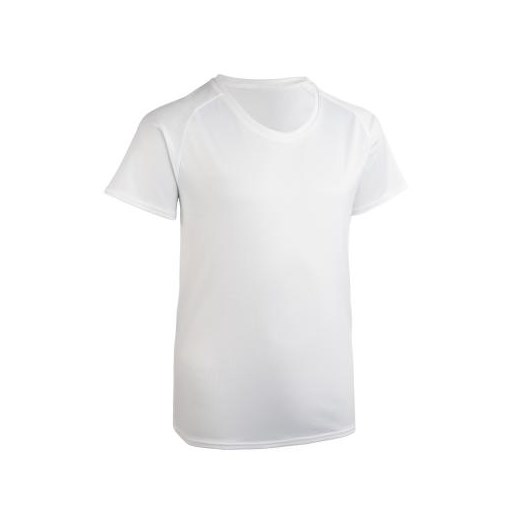 Koszulka lekkoatletyczna dla dzieci do personalizacji biała