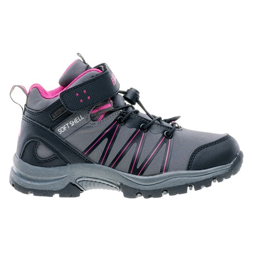 JUNIORSKIE BUTY TURYSTYCZNE SOREN MID WP JR 4334-BLK/GREY/FUCH ELBRUS, Płeć - JUNIOR, Kolor - BLACK/GR/FUCH, Rozmiar - 29