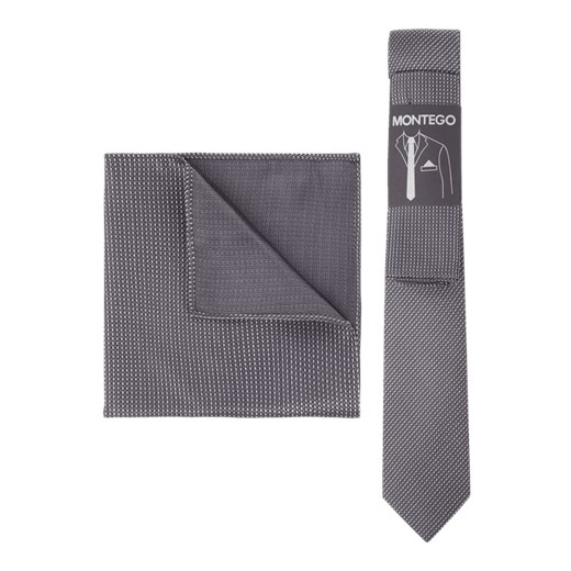 Krawat i poszetka w zestawie
