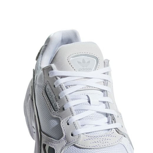 Sneakersy damskie Adidas Originals białe skórzane wiązane 