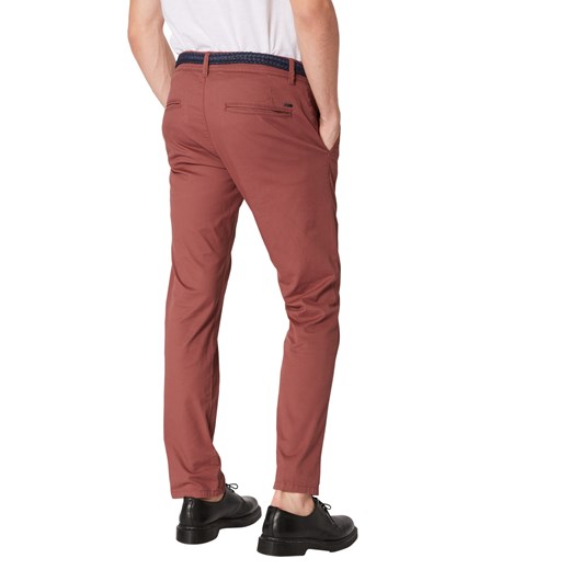 Spodnie męskie Esprit czerwone bez wzorów 