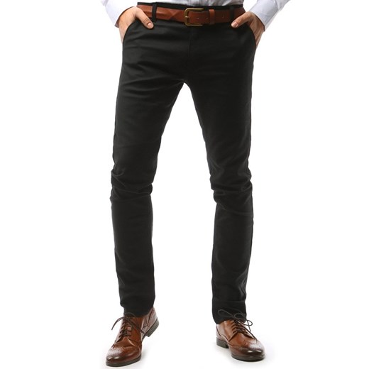 Spodnie męskie chinos czarne (ux1574) Dstreet  36 