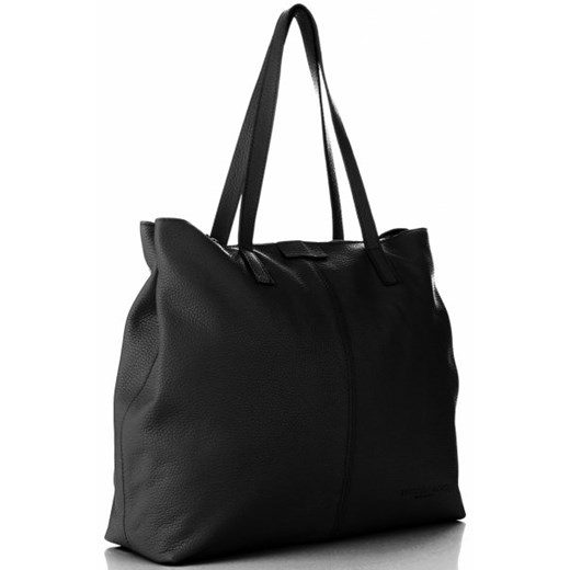 Torebki Skórzane typu ShopperBag VITTORIA GOTTI Czarne (kolory)  Vittoria Gotti  wyprzedaż torbs.pl 