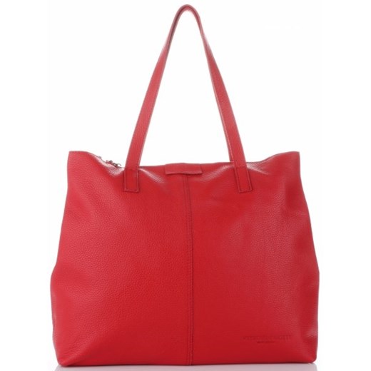 Torebki Skórzane typu ShopperBag VITTORIA GOTTI Czerwone (kolory)  Vittoria Gotti  wyprzedaż torbs.pl 