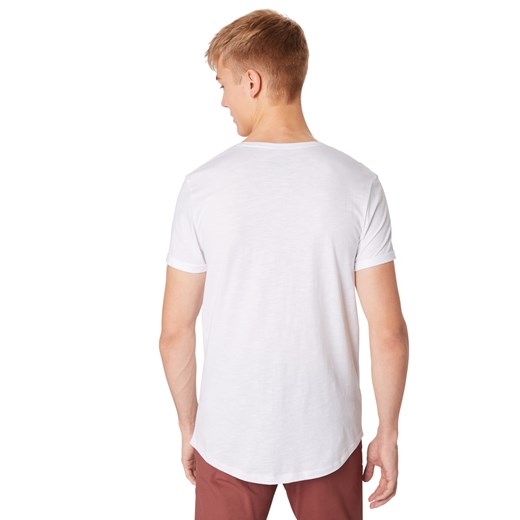 T-shirt męski Edc By Esprit biały z krótkim rękawem 