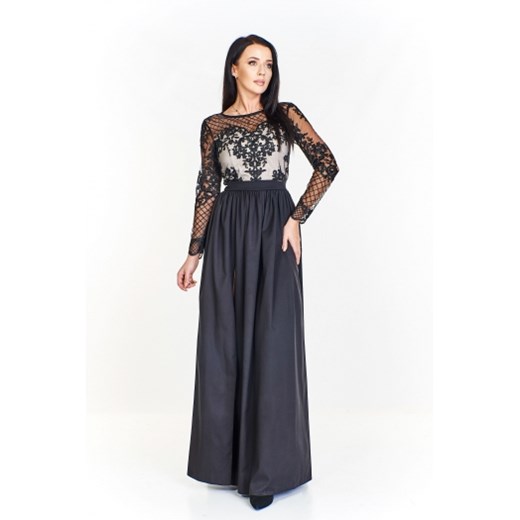 Quarelle sukienka z długimi rękawami maxi elegancka na bal 
