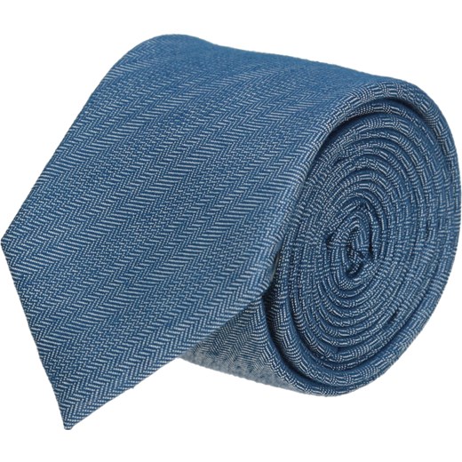 krawat cotton niebieski classic 202  Recman  