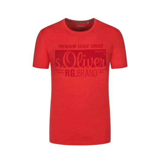 s. Oliver, T-shirt z nadrukiem z przodu Czerwony S.Oliver  5XL Hirmer