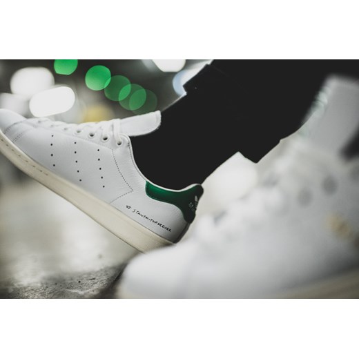 Buty sportowe męskie Adidas Originals wiązane białe z gumy na wiosnę 