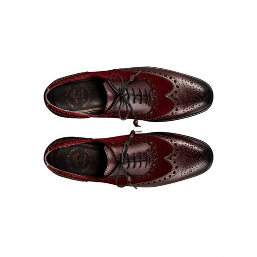 Buty eleganckie męskie Nord sznurowane skórzane