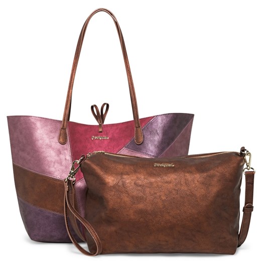 Shopper bag Desigual bez dodatków elegancka na ramię 